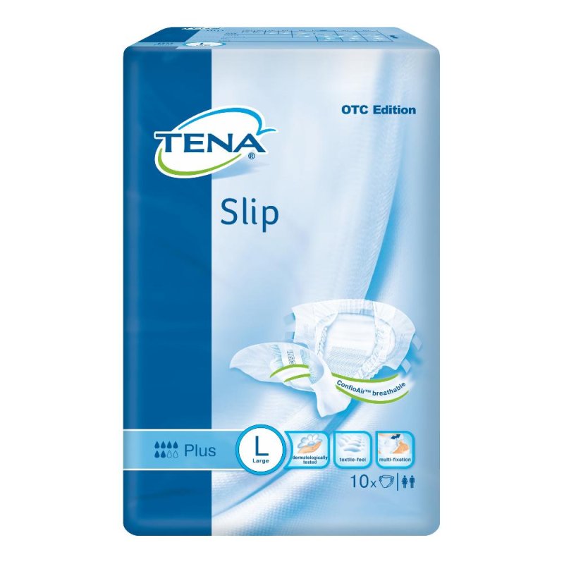 Tena Slip Plus Pannoloni Large 10 Pezzi Tena Slip Plus Pannoloni Large 10 Pezzi