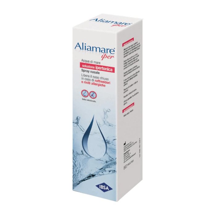IBSA Aliamare - Iper Acqua Di Mare Ipertonica Spray Nasale, 125ml IBSA Aliamare - Iper Acqua Di Mare Ipertonica Spray Nasale, 125ml