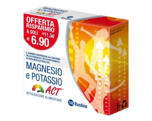  Act Minerali e Vitamine Magnesio E Potassio Integratore Alimentare 14 Bustine