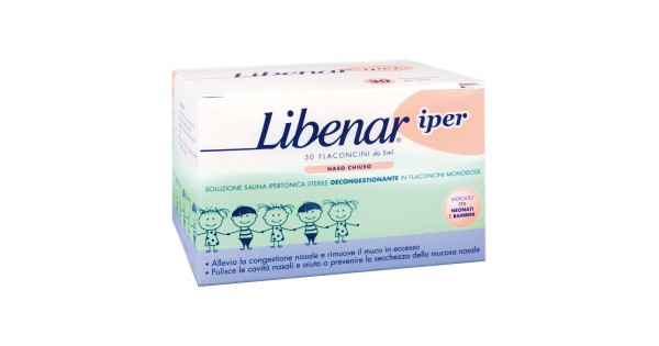 Libenar Pulizia e Salute del Naso Soluzione Ipertonica 30 Flaconcini 5 ml |  Openfarma