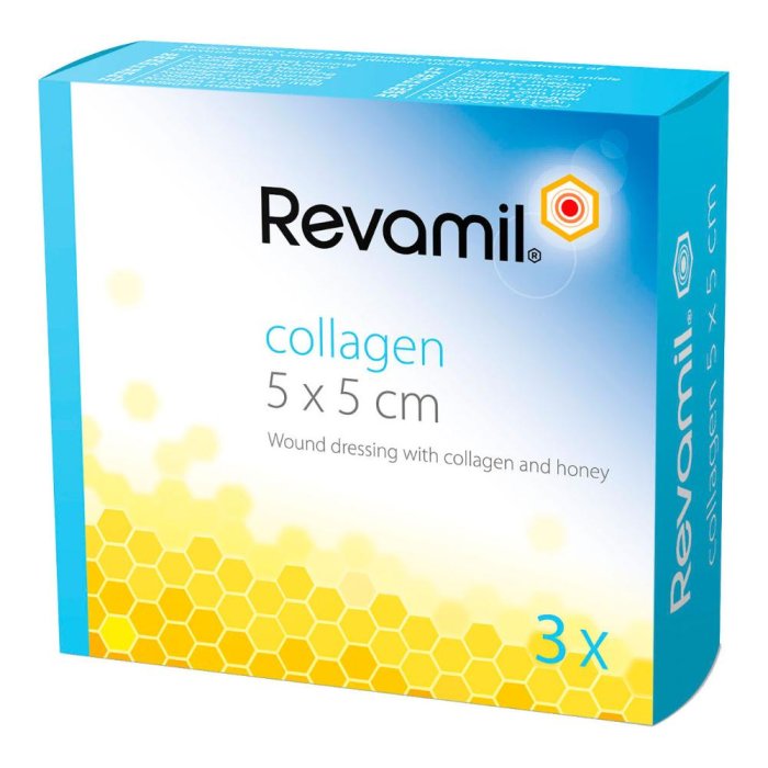 Revamil Collagen 5x5cm 3 Medicazioni