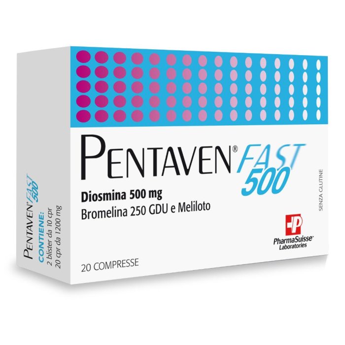 Pharmasuisse Laboratories Pentaven Fast 500 20 Compresse Pharmasuisse Laboratories Pentaven Fast 500 20 Compresse