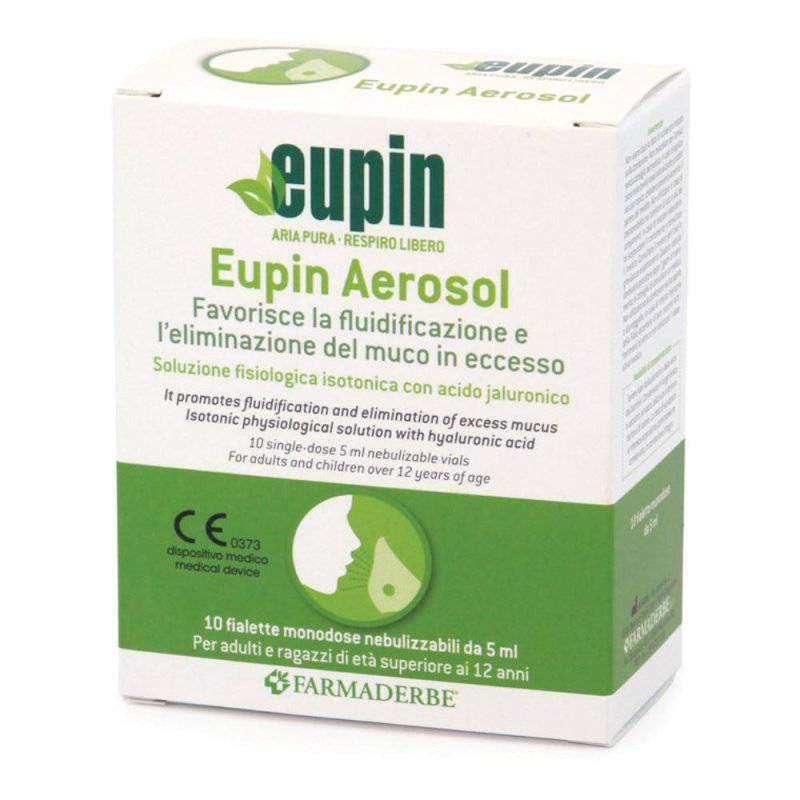 Eupin Aerosol Soluzione per Inalazioni 10 Fiale Monodose per Terapia con Apparecchio Aerosol Eupin Aerosol Soluzione per Inalazioni 10 Fiale Monodose per Terapia con Apparecchio Aerosol