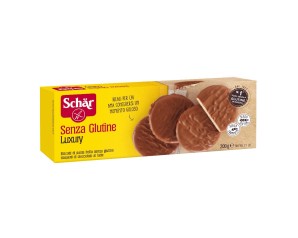 Schar Luxury Biscotto Di Pasta Frolla Ricoperti Di Cioccolato Al Latte Senza Glutine 200 Grammi