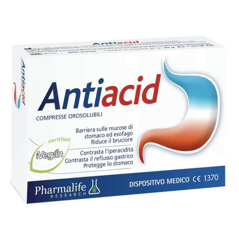 Pharmalife Research Antiacid Dispositivo Medico 30 Compresse Orosolubili