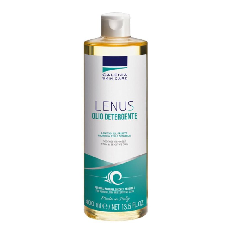 Lenus Olio Detergente 400 ml &ndash; Olio Detergente Delicato per Viso e Corpo, Detersione Idratante per Pelle Secca e Sensibile