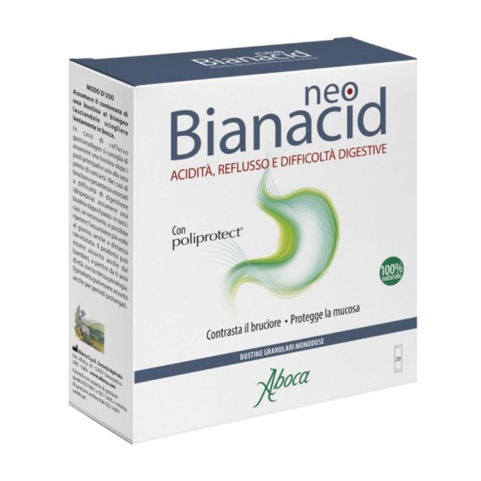 Aboca neo Bianacid Integratore Alimentare  Apparato Gastroenterico 20 Buste