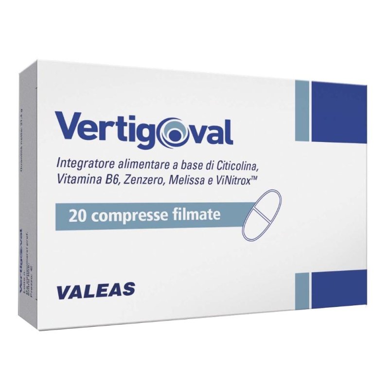 Vertigoval Integratore per Vertigini e Disturbi dell'Equilibrio 20 Compresse