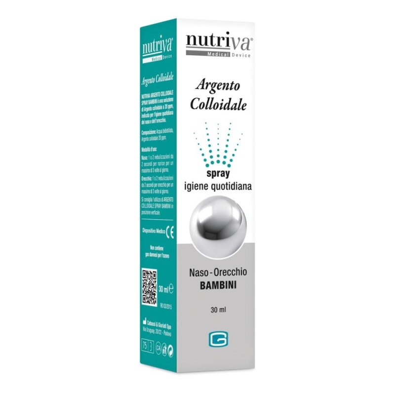 Cabassi & Giuriati Nutriva Argento Colloidale Naso/orecchie 30 Ml Cabassi & Giuriati Nutriva Argento Colloidale Naso/orecchie 30 Ml