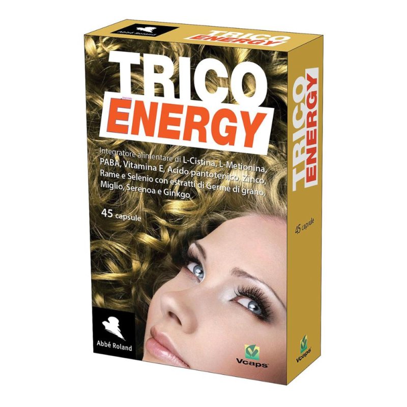Abbe Roland Trico Energy Integratore Benessere dei Capelli 45 Capsule Abbe Roland Trico Energy Integratore Benessere dei Capelli 45 Capsule