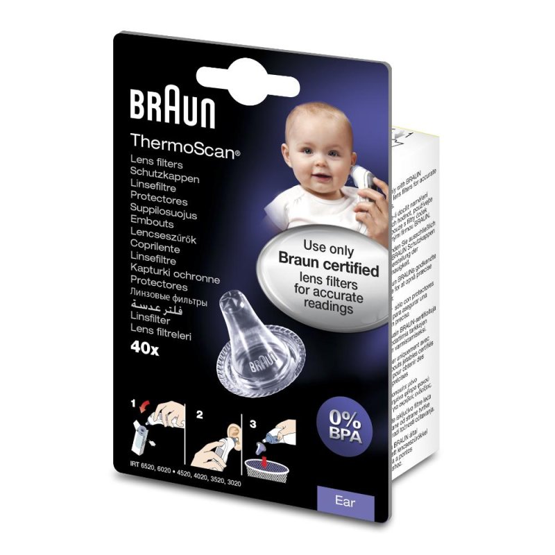 Uragme Braun Thermoscan Coprilente 40 Pezzi Uragme Braun Thermoscan Coprilente 40 Pezzi