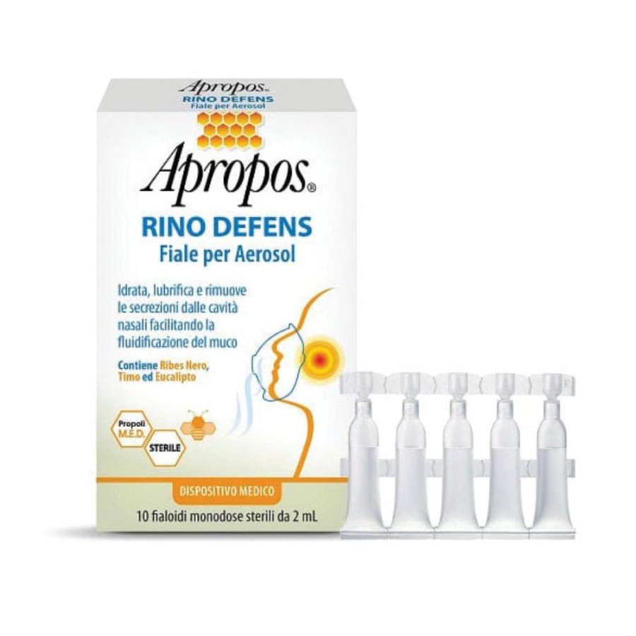 Apropos Rino Defens 10 Fiale Per Aerosol 2 Ml Apropos Rino Defens 10 Fiale Per Aerosol 2 Ml