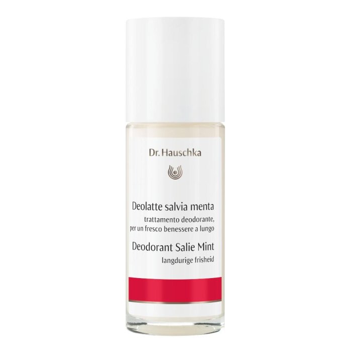 Deodorante cremoso alla salvia e menta hauscka Deolatte naturale senza sali di alluminio 50 ml