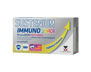 Menarini Sustenium Immuno Junior 14 Buste Integratore Frutti Rossi