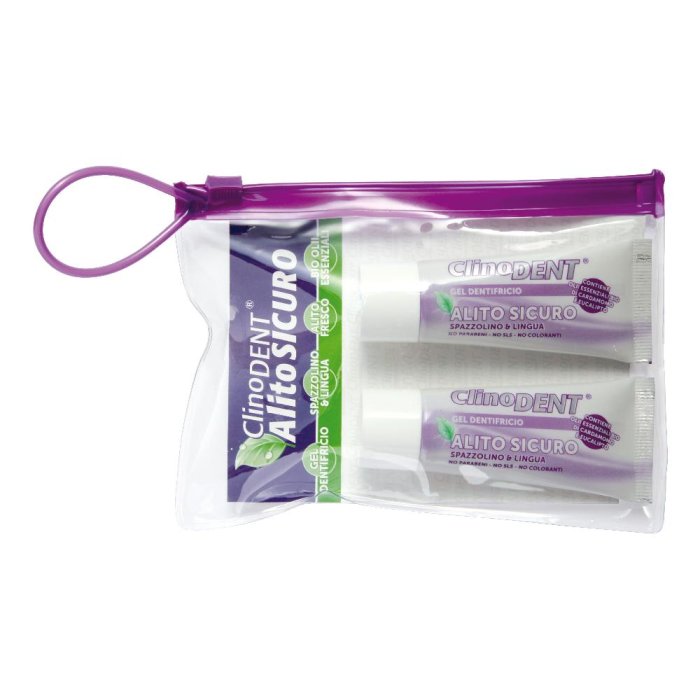 Clinodent gel dentifricio alito 2 pz trattamento completo alito fresco
