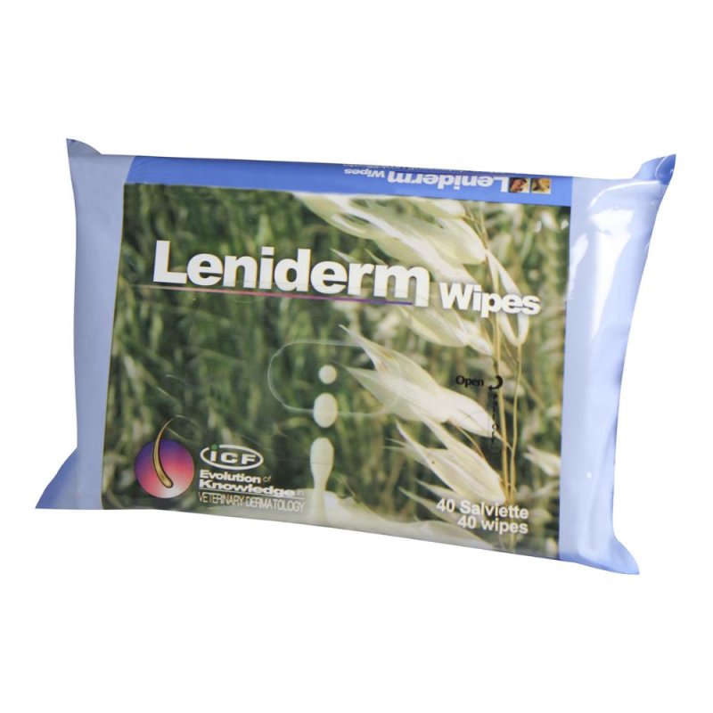 Leniderm Salviettine Detergenti Umidificate Cani E Gatti 40 Pezzi