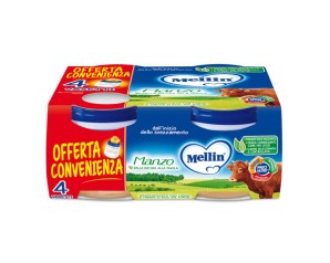Mellin Omogeneizzato Manzo 4x80 G