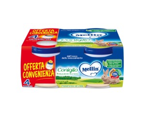 Mellin Omogeneizzato Coniglio 4x80 G