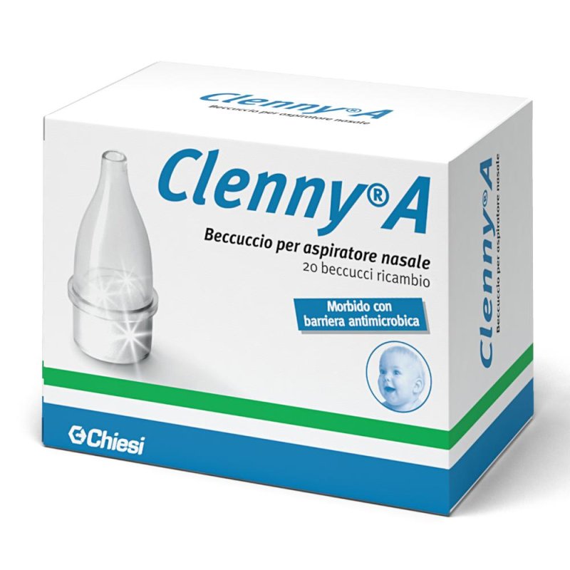 Chiesi Pulizia del Naso Clenny A 20 Ricambi per Aspiratore Nasale Neonati Chiesi Pulizia del Naso Clenny A 20 Ricambi per Aspiratore Nasale Neonati