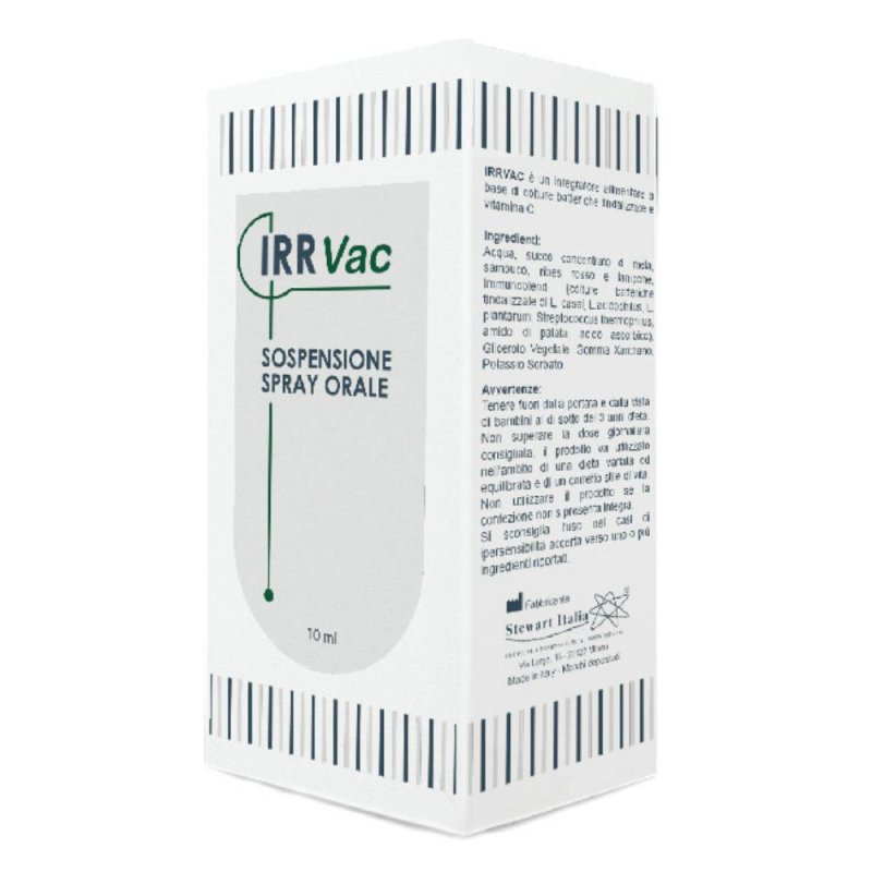 Stewart Italia Irr Vac Sospensione Spray Orale 10 Ml Stewart Italia Irr Vac Sospensione Spray Orale 10 Ml