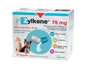 Vetoquinol Animali Domestici Zylkene Cani e Gatti 75 mg 20 Capsule