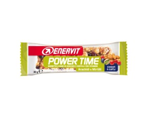 Enervit Power Time Barretta Arachidi e Mirtilli Con Vitamine 30 Grammi