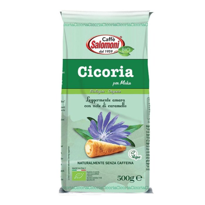Fior Di Loto Caff&egrave; Salomoni - Cicoria Tostata e Macinata BIO per Moka 500g