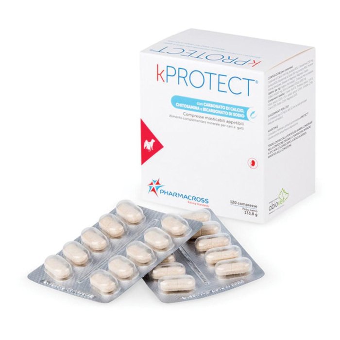 Kprotect Cane e Gatto 120 Compresse Masticabili Integratore per la Funzione Renale e il Benessere dei Reni Kprotect Cane e Gatto 120 Compresse Masticabili Integratore per la Funzione Renale e il Benessere dei Reni