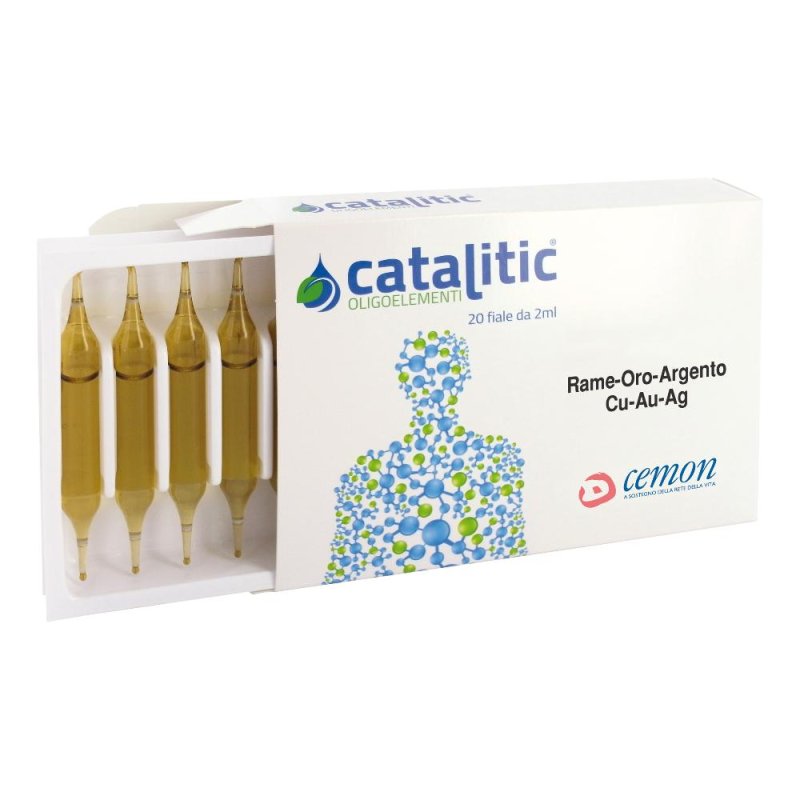 Catalitic Rame Oro Argento integratore di oligoelementi in soluzione orale 20 fiale da 2 millilitri Catalitic Rame Oro Argento integratore di oligoelementi in soluzione orale 20 fiale da 2 millilitri