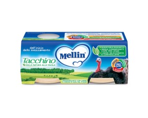 MELLIN OMOG TACCHINO 2X80G