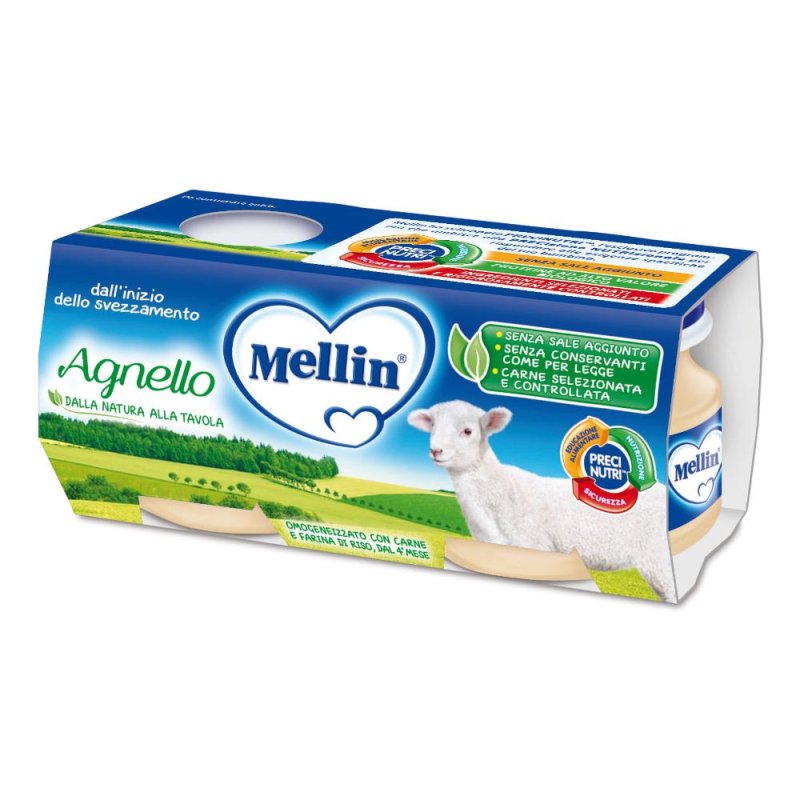 Mellin Omogeneizzato Agnello 2 Pezzi X 80 G Mellin Omogeneizzato Agnello 2 Pezzi X 80 G