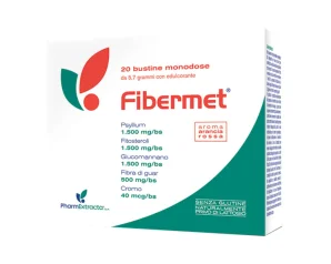 Fibermet - Integratore per il Metabolismo dei Lipidi e Carboidrati - 20 Bustine