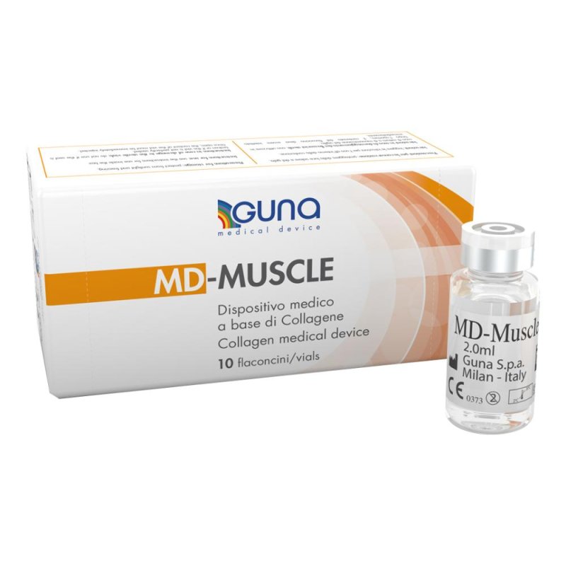 Guna MD Muscle dispositivo medico 10 flaconcini da 2 ml per trattamento e benessere muscolare Guna MD Muscle dispositivo medico 10 flaconcini da 2 ml per trattamento e benessere muscolare