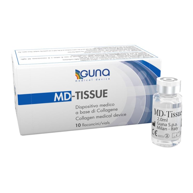 Guna MD Tissue 10 Flaconcini da 2 ml Trattamento per Tessuti Connettivi e Dolore Articolare Guna MD Tissue 10 Flaconcini da 2 ml Trattamento per Tessuti Connettivi e Dolore Articolare