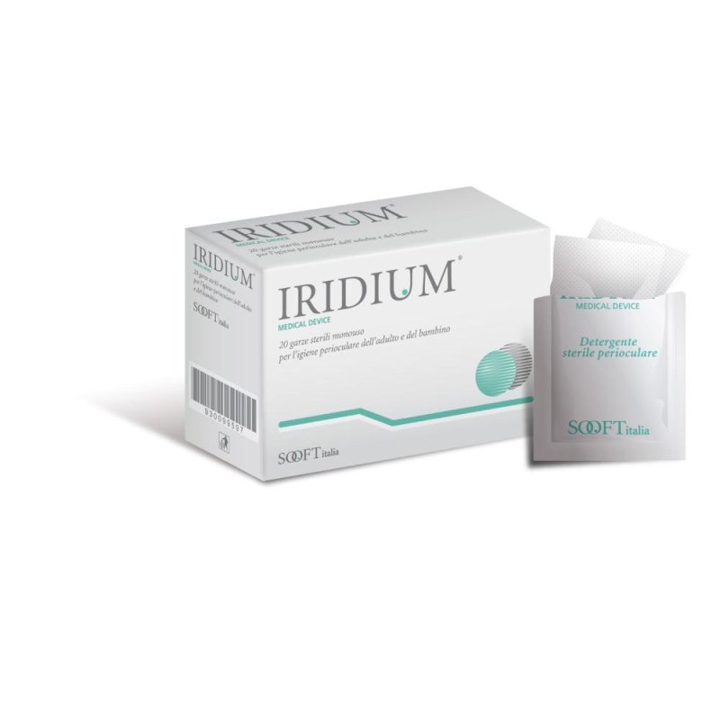 Sooft Italia  Salute degli Occhi Iridium 20 Garze Cotone Decongestionanti
