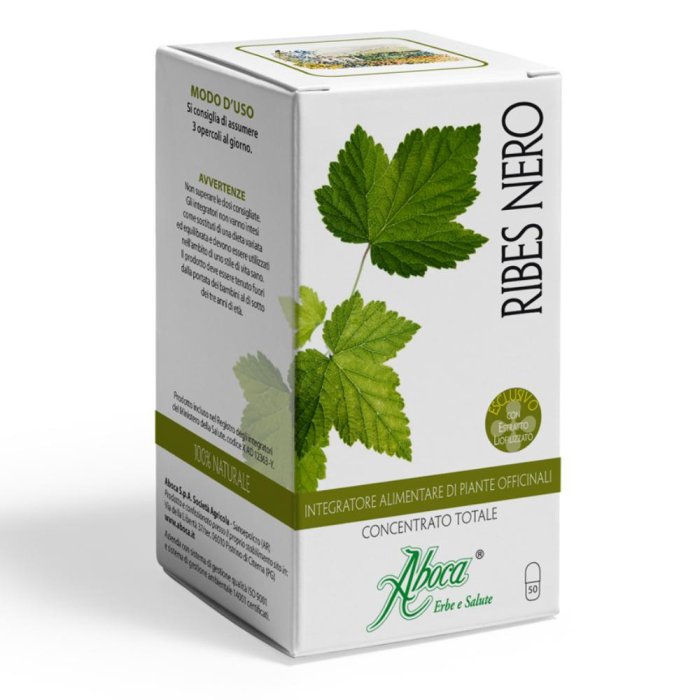 Aboca  Ribes Nero Concentrato Totale Integratore Alimentare 50 Opercoli