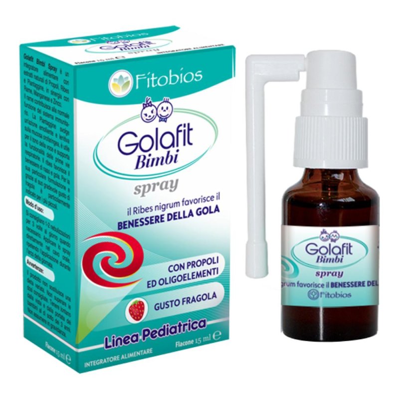 Fitobios Golafit Bambini Spray Bimbi 15ml Fitobios Golafit Bambini Spray Bimbi 15ml