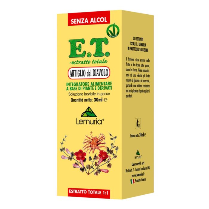 Artiglio del Diavolo Estratto Titolato integratore per la funzionalità articolare e digestiva 30 ml Artiglio del Diavolo Estratto Titolato integratore per la funzionalità articolare e digestiva 30 ml