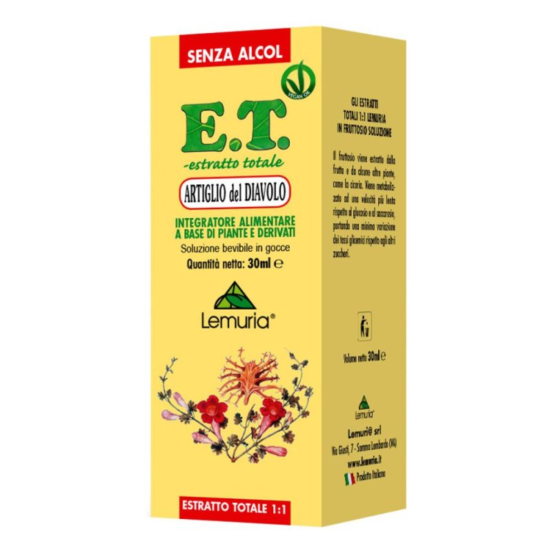 Artiglio del Diavolo Estratto Titolato integratore per la funzionalit&agrave; articolare e digestiva 30 ml