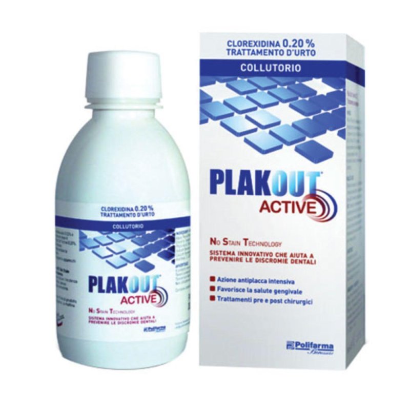 Plakout Active collutorio clorexidina 0,20% 200 ml