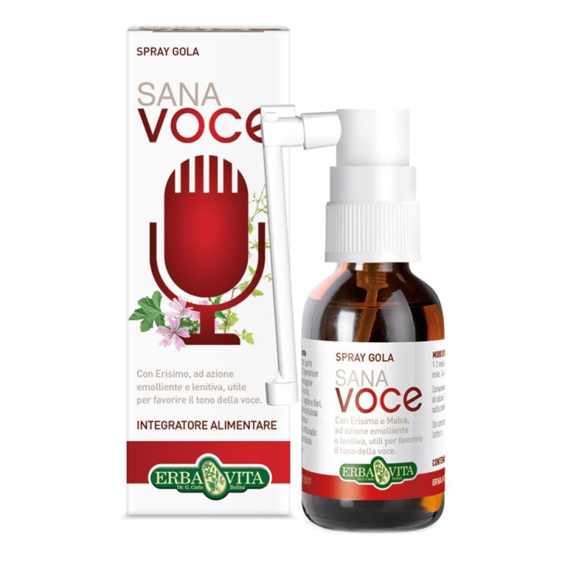 Erba Vita Voce Sana Spray Gola Integratore Alimentare 30 ml Erba Vita Voce Sana Spray Gola Integratore Alimentare 30 ml