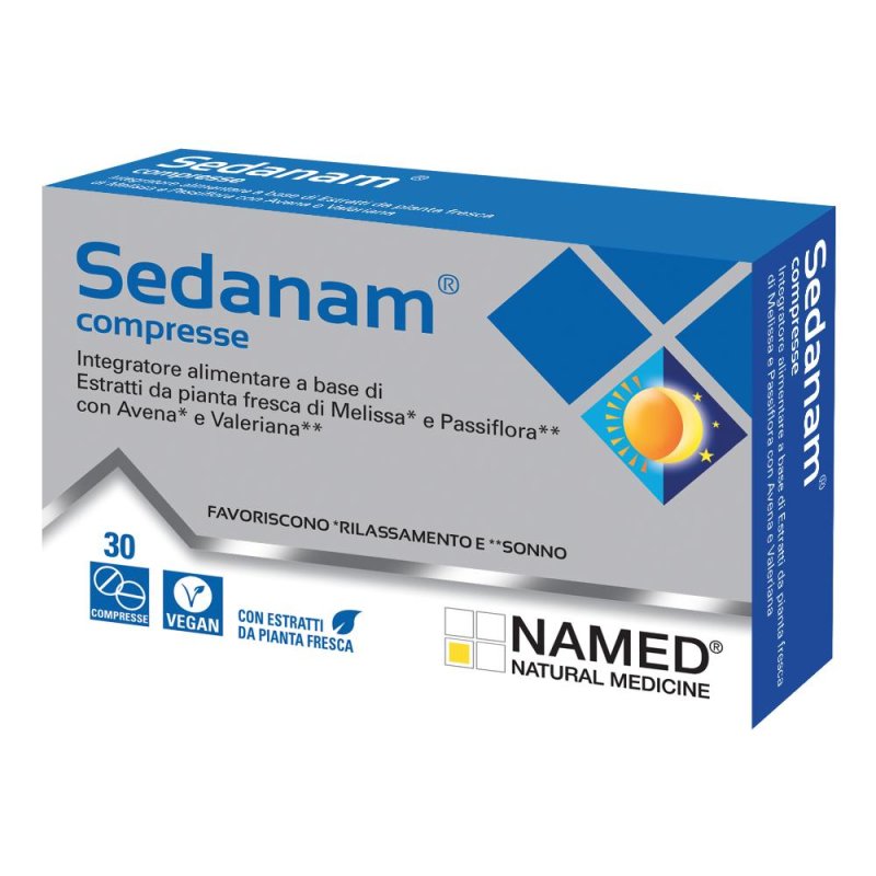 Named Sonno e Serenità SedaNam Integratore Alimentare 30 Compresse Named Sonno e Serenità SedaNam Integratore Alimentare 30 Compresse