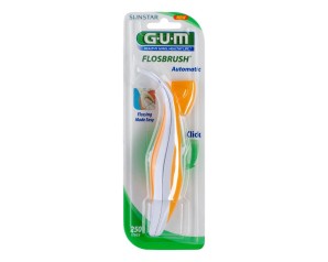 GUM  Igiene Dentale Quotidiana Flosbrush Automatic Forcella + Filo