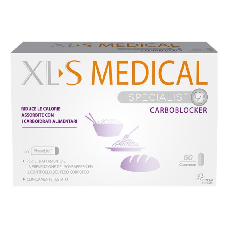 XLS Medical CarboBlocker Integratore Alimentare 60 Compresse XLS Medical CarboBlocker Integratore Alimentare 60 Compresse