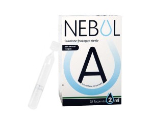 Chiesi  Nebul A Soluzione Fisiologica  Pulizia del Naso 25 Flaconcini 2 ml
