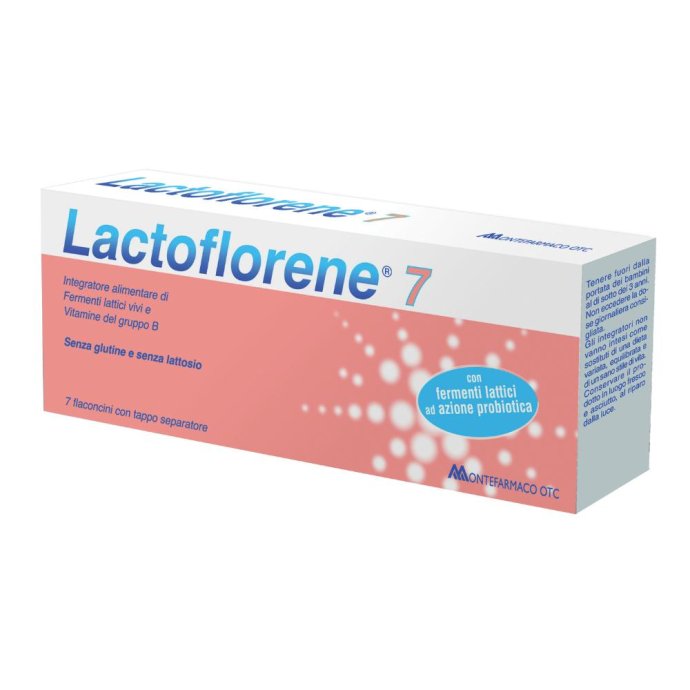 Lactoflorene 7 flaconcini con tappo separatore 930494087 in offerta
