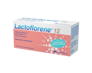 Lactoflorene 12 flaconcini di fermenti lattici vivi con tappo separatore - Montefarmaco