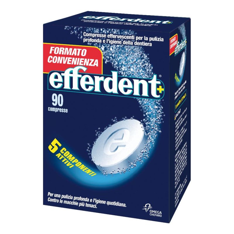 Chefaro Pharma Efferdent 90 Compresse Effervescenti Chefaro Pharma Efferdent 90 Compresse Effervescenti