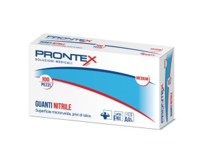 Prontex Guanto in Nitrile Senza Polvere taglia Piccola 100 Pezzi