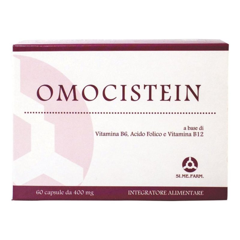 Omocistein Integratore 60 Capsule da 400 milligrammi per il Controllo dell’Omocisteina Omocistein Integratore 60 Capsule da 400 milligrammi per il Controllo dell’Omocisteina